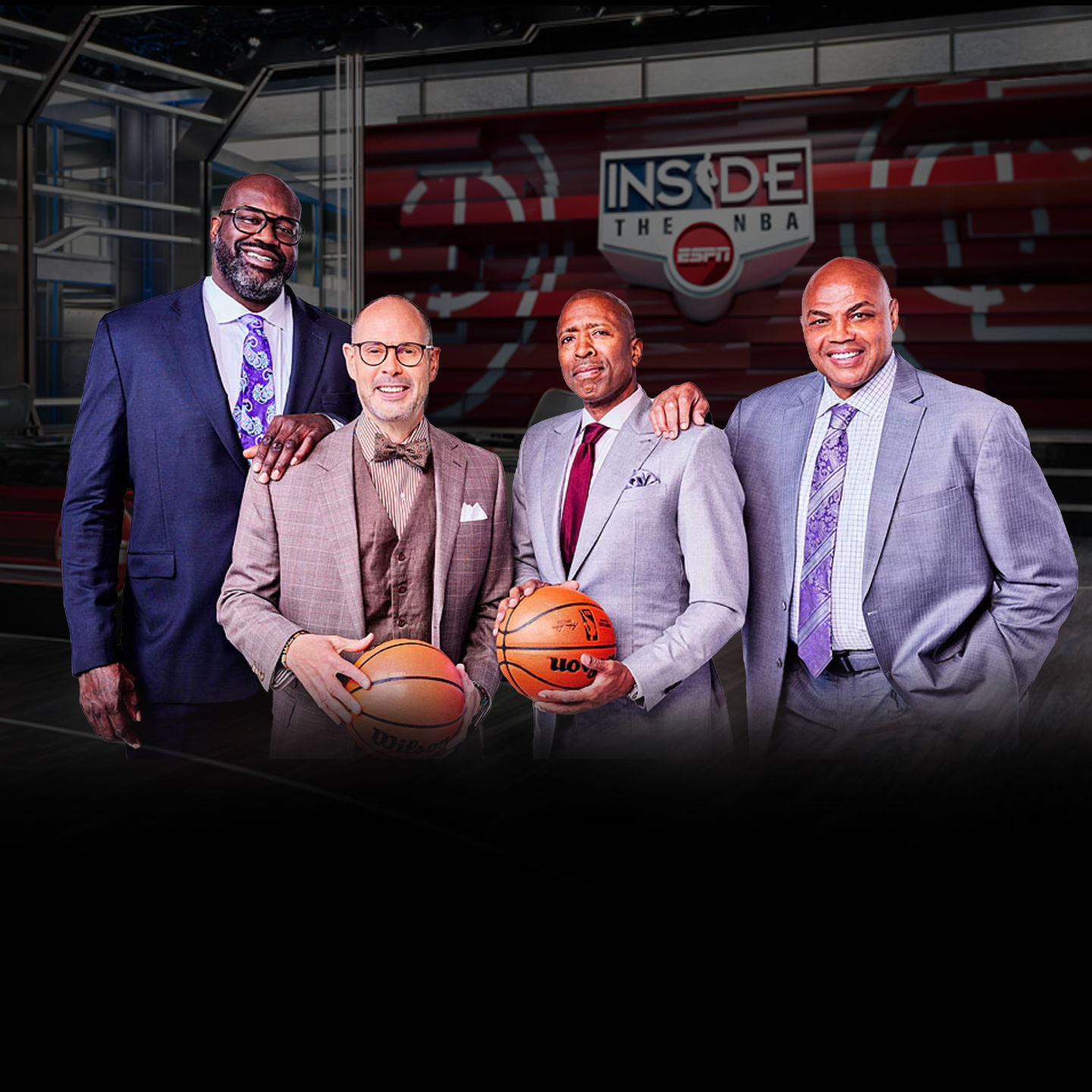 Inside the NBA on ESPN with Shaq Ernie Johnson Kenny Smith Charles Barkley