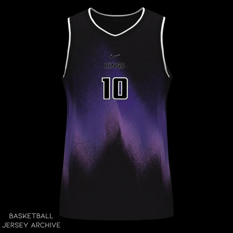 Sacramento Kings 2026 NBA Christmas Day jersey with purple Light the Beam gradient on black base