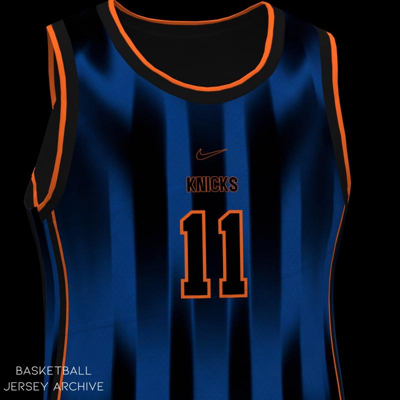 New York Knicks 2026 Christmas jersey full view showing overall dark color scheme