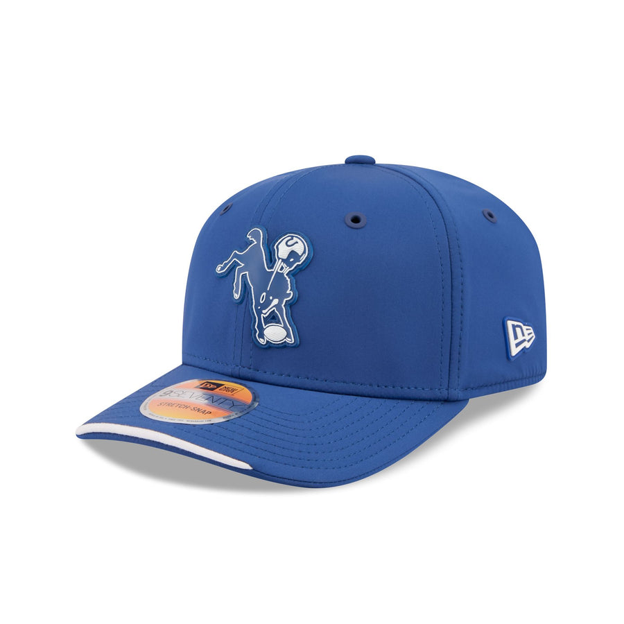 Indianapolis Colts 2026 Sideline Historic 9SEVENTY Stretch-Snap throwback hat