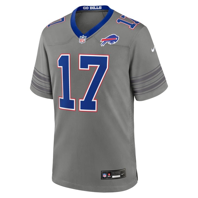 Buffalo Bills gray Nickel City jersey, debuting in Week 3 of 2026 against the Chargers
