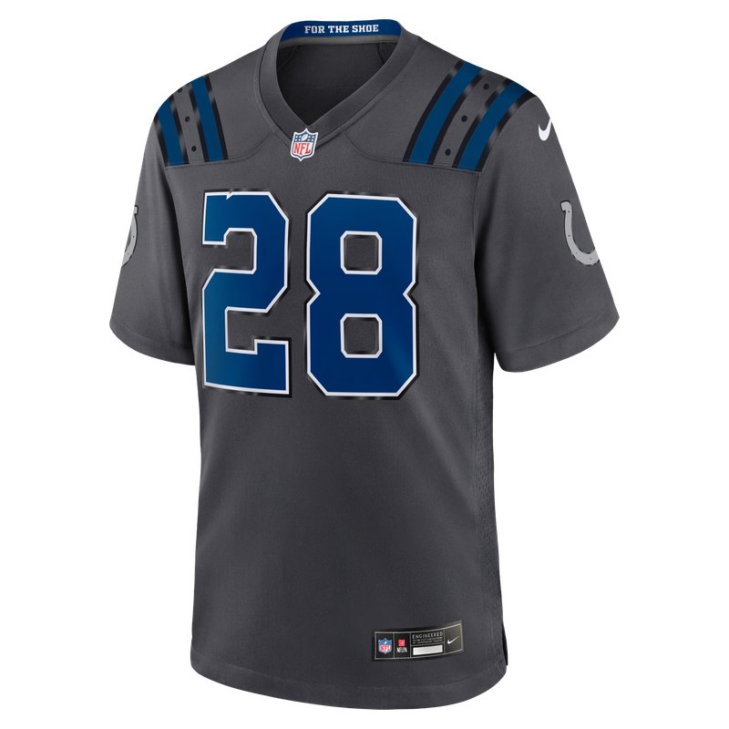 Indianapolis Colts Anvil Strike Rivalries jersey in anthracite, debuting in Week 3 of 2026 against the Texans