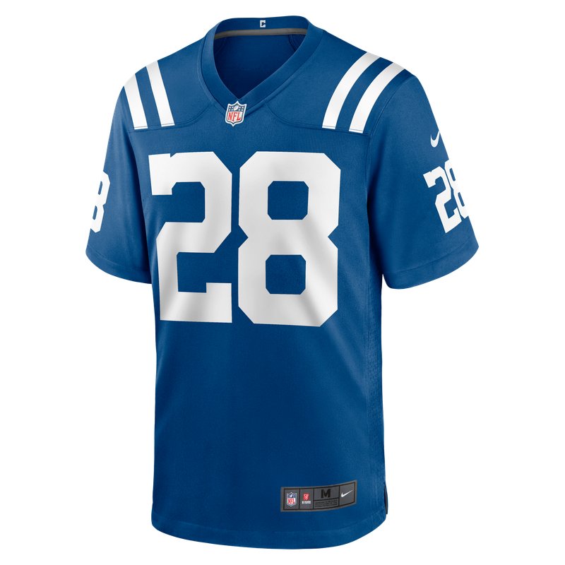 Indianapolis Colts royal home jersey worn Sunday September 13, 2026 against the Ravens, from the ColorWay Sports NFL uniform tracker