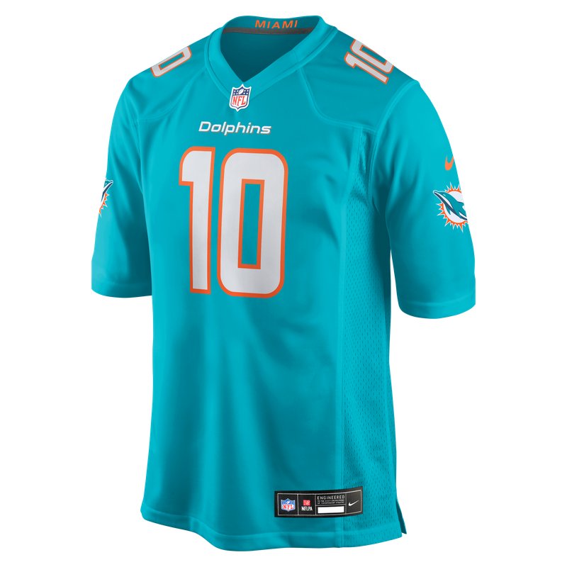 Aqua jersey, at Jets