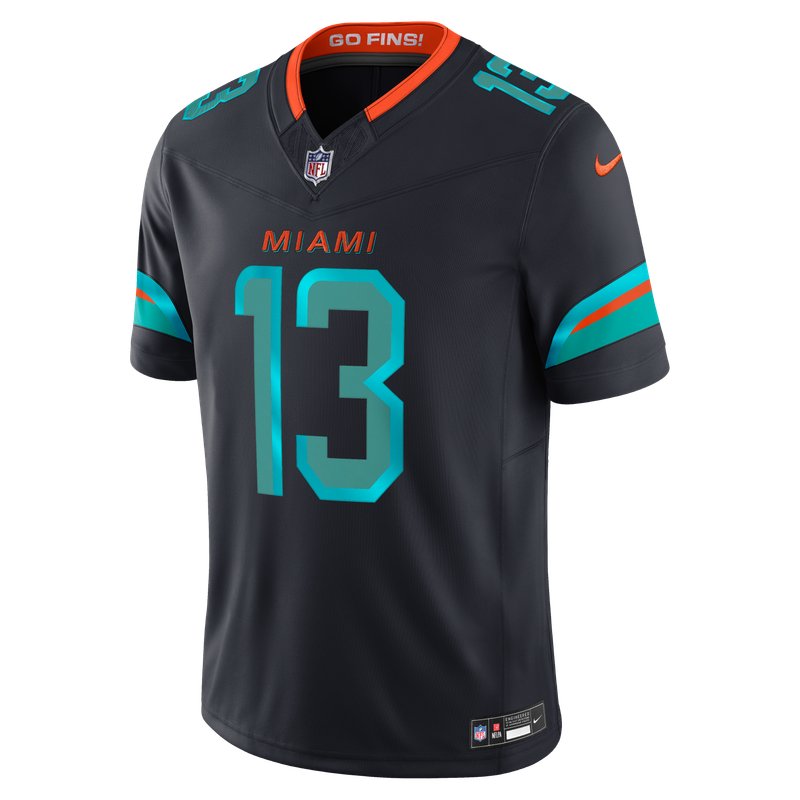 Miami Dolphins Dark Water Rivalries jersey, near-black, set for January 3, 2027 against the Bills