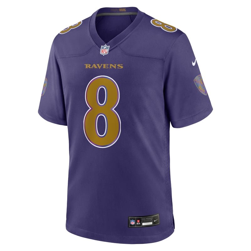 Purple · TNF jersey, at Bengals