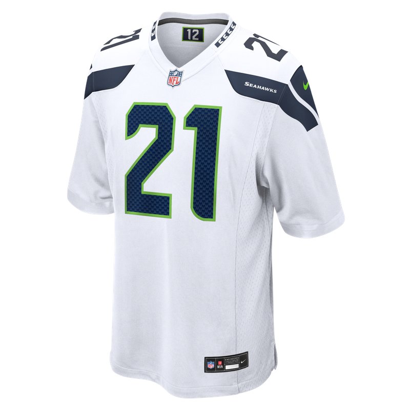 Seattle Seahawks white road jersey 2026