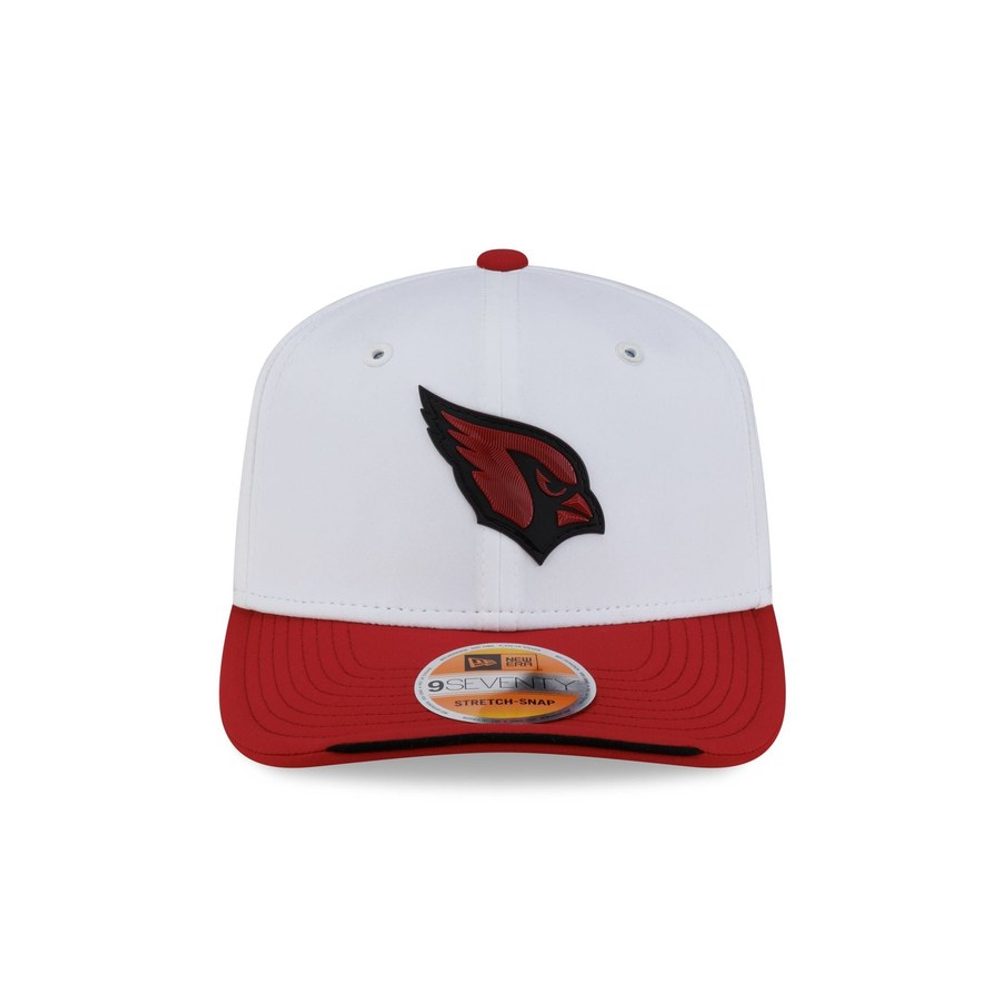 Arizona Cardinals 2026 Sideline White 9SEVENTY Stretch-Snap hat
