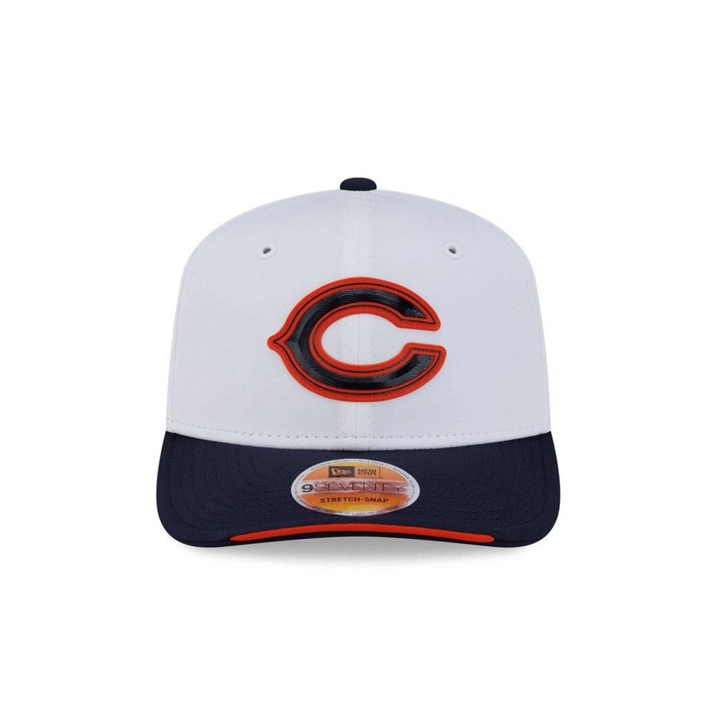 Chicago Bears 2026 Sideline White 9SEVENTY Stretch-Snap hat