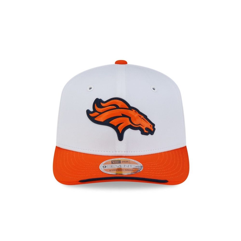 Denver Broncos 2026 Sideline White 9SEVENTY Stretch-Snap hat