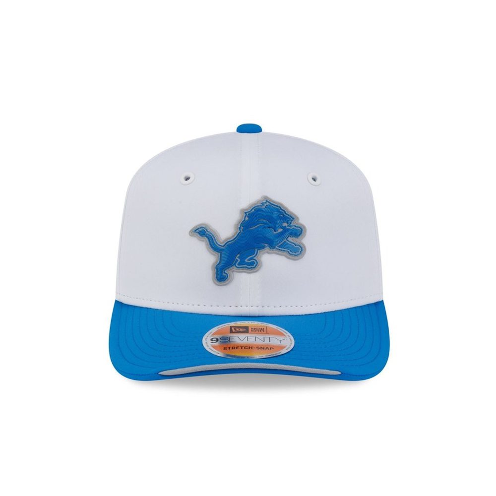 Detroit Lions 2026 Sideline White 9SEVENTY Stretch-Snap hat