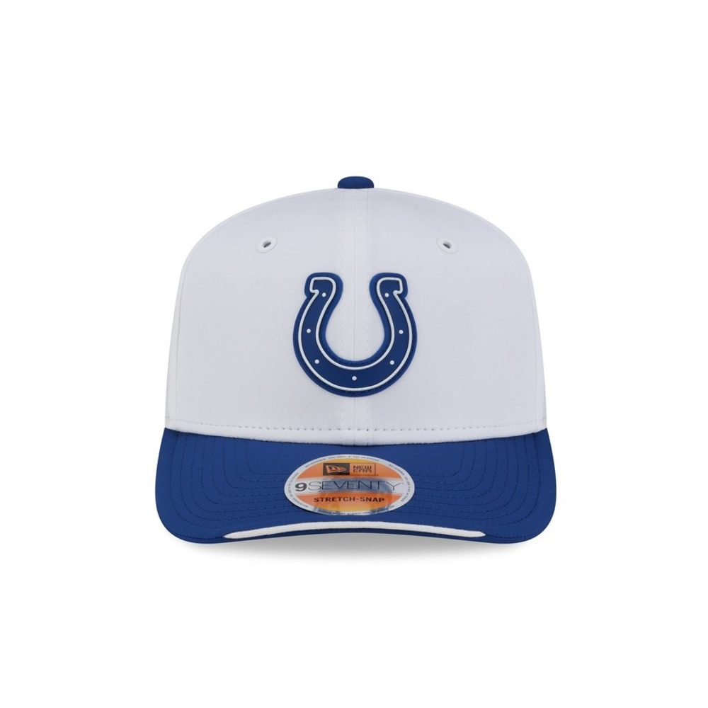 Indianapolis Colts 2026 Sideline White 9SEVENTY Stretch-Snap hat