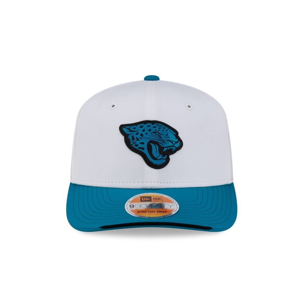 Jacksonville Jaguars 2026 Sideline White 9SEVENTY Stretch-Snap hat