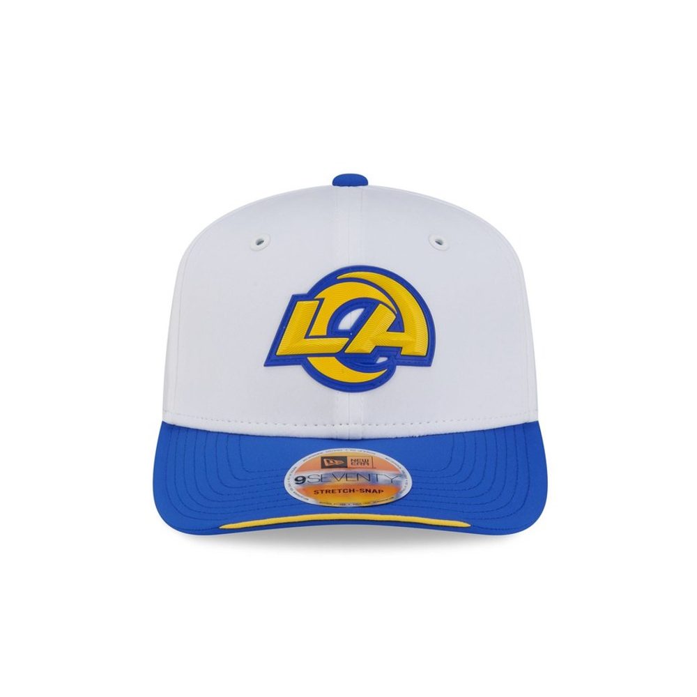 Los Angeles Rams 2026 Sideline White 9SEVENTY Stretch-Snap hat