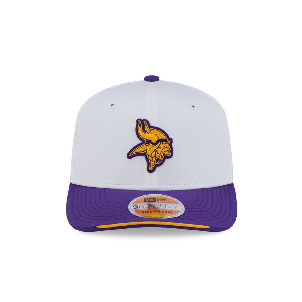 Minnesota Vikings 2026 Sideline White 9SEVENTY Stretch-Snap hat