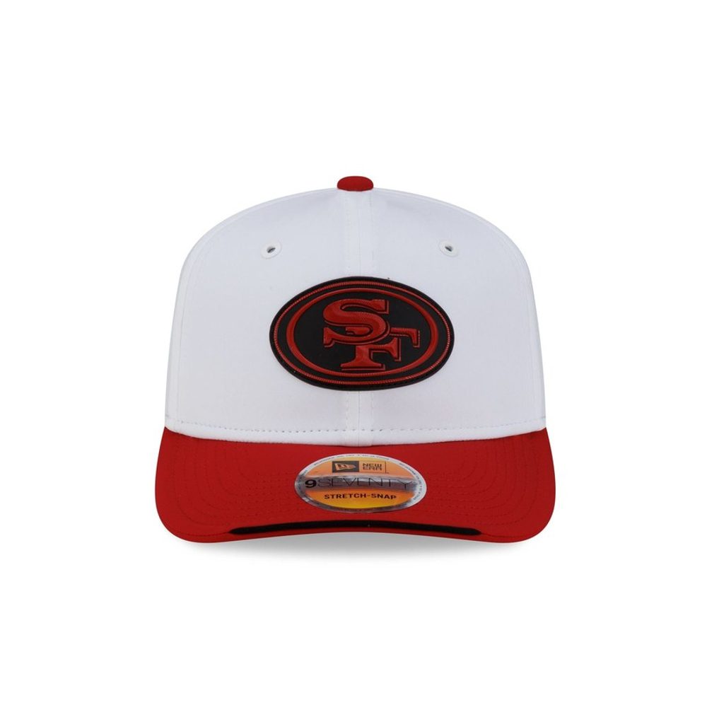 San Francisco 49ers 2026 Sideline White 9SEVENTY Stretch-Snap hat