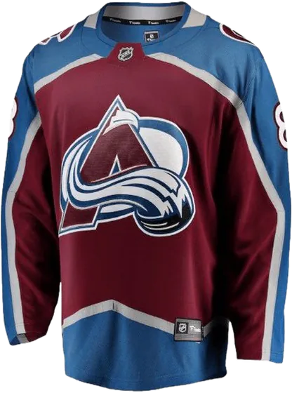 Colorado Avalanche Home Burgundy sweater worn October 16 2026 against the Penguins, from the NHL daily uniform tracker