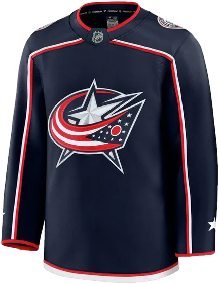 Columbus Blue Jackets Home Navy sweater worn October 13 2026 against the Panthers, from the NHL daily uniform tracker