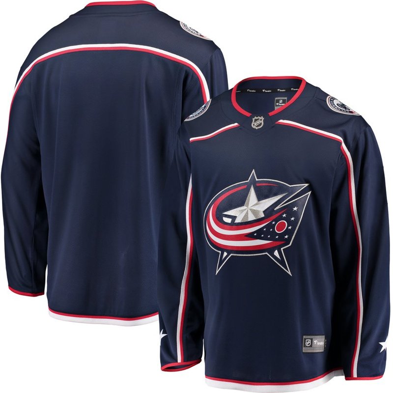 Columbus Blue Jackets Home Navy sweater worn October 1 2026 against the Sabres, from the NHL daily uniform tracker