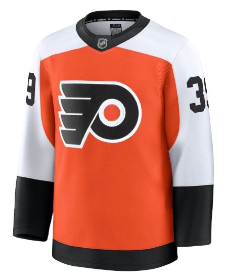 Philadelphia Flyers Home Orange sweater worn September 30 2026 against the Penguins, from the NHL daily uniform tracker