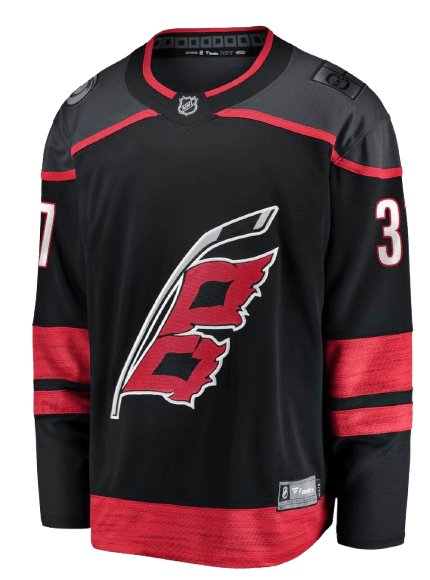 Carolina Hurricanes Home Black sweater worn September 29 2026 against the Panthers, from the NHL daily uniform tracker