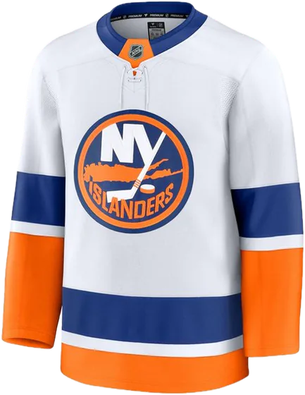 New York Islanders Road White sweater worn October 15 2026 against the Senators, from the NHL daily uniform tracker