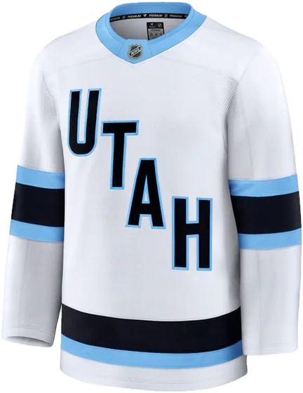 Utah Mammoth Road White sweater worn October 15 2026 against the Oilers, from the NHL daily uniform tracker