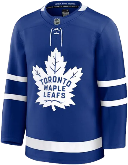 Toronto Maple Leafs Home Blue sweater worn October 15 2026 against the Sabres, from the NHL daily uniform tracker