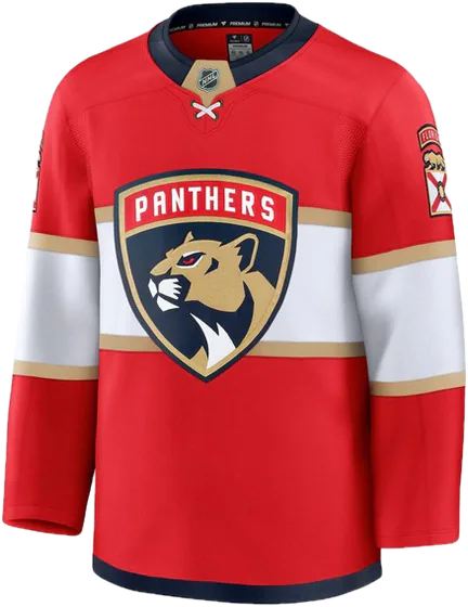 Florida Panthers Home Red sweater worn October 15 2026 against the Canucks, from the NHL daily uniform tracker