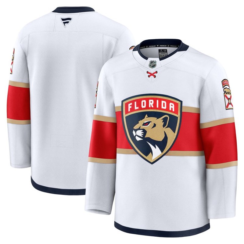Florida Panthers Road White sweater worn October 1 2026 against the Sharks, from the NHL daily uniform tracker