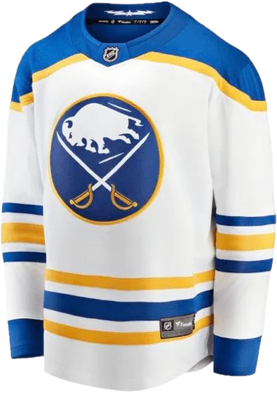 Buffalo Sabres Road White sweater worn October 15 2026 against the Maple Leafs, from the NHL daily uniform tracker