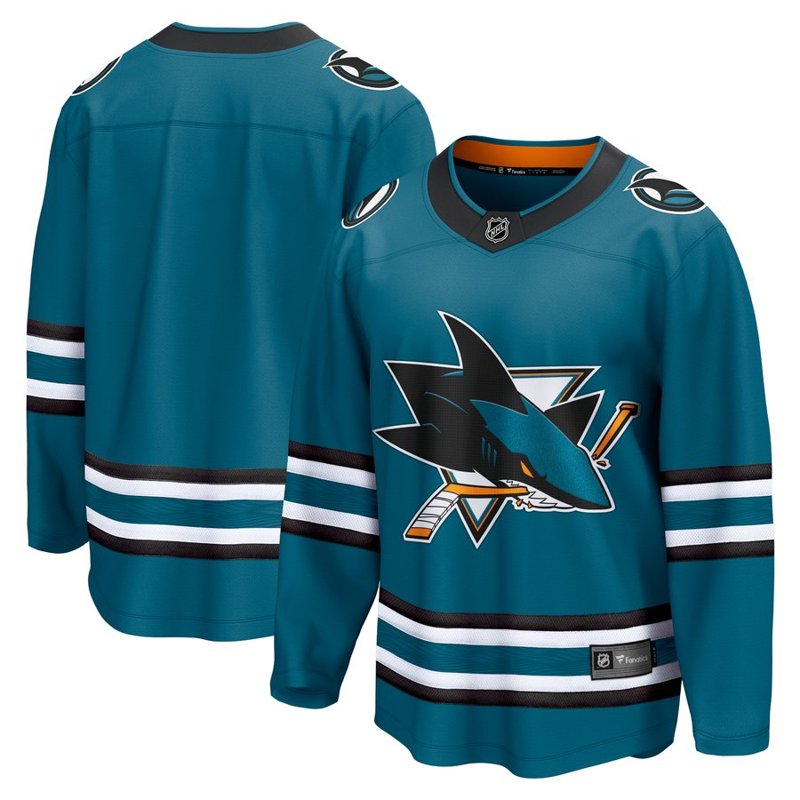 San Jose Sharks Home Teal sweater worn October 1 2026 against the Panthers, from the NHL daily uniform tracker