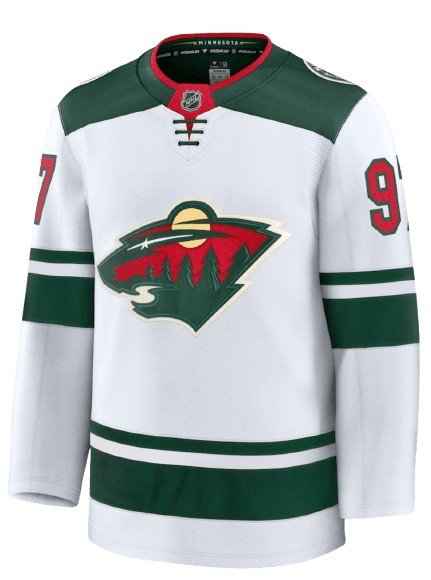 Minnesota Wild Road White sweater worn October 1 2026 against the Predators, from the NHL daily uniform tracker