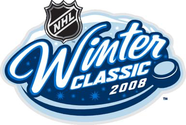 2008 NHL Winter Classic logo for the inaugural outdoor game between Penguins and Sabres at Ralph Wilson Stadium in Buffalo