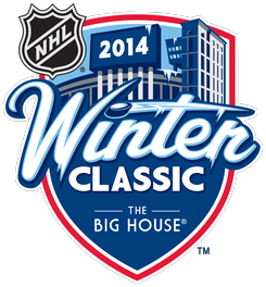 2014 NHL Winter Classic logo The Big House Big Chill Toronto Maple Leafs at Detroit Red Wings at Michigan Stadium