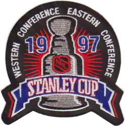 1997 Stanley Cup Championship oval crest logo