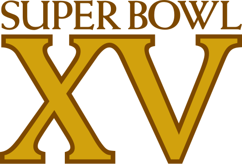 Super Bowl XV 1981 New Orleans championship logo