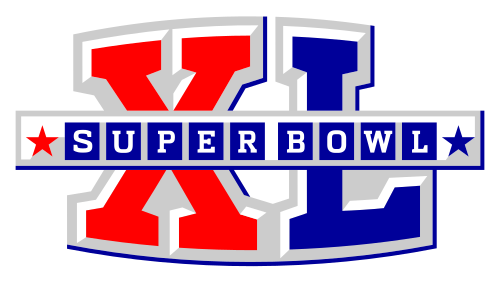 Super Bowl XL 2006 Detroit 40th anniversary championship logo