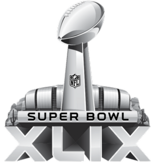 Super Bowl XLIX 2015 Glendale University of Phoenix Stadium template wordmark logo