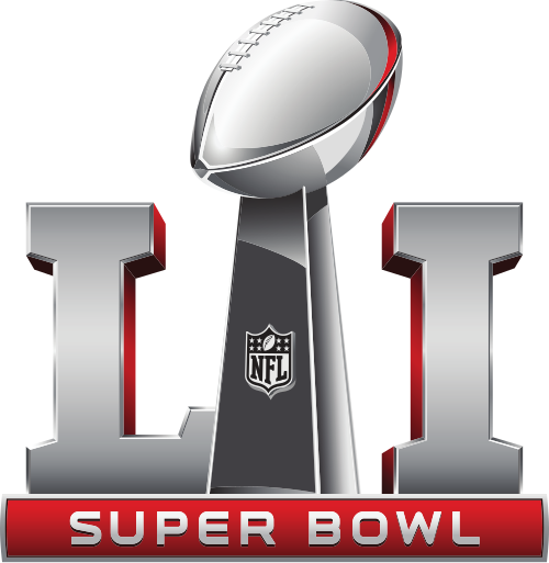 Super Bowl LI 2017 Houston NRG Stadium template wordmark logo