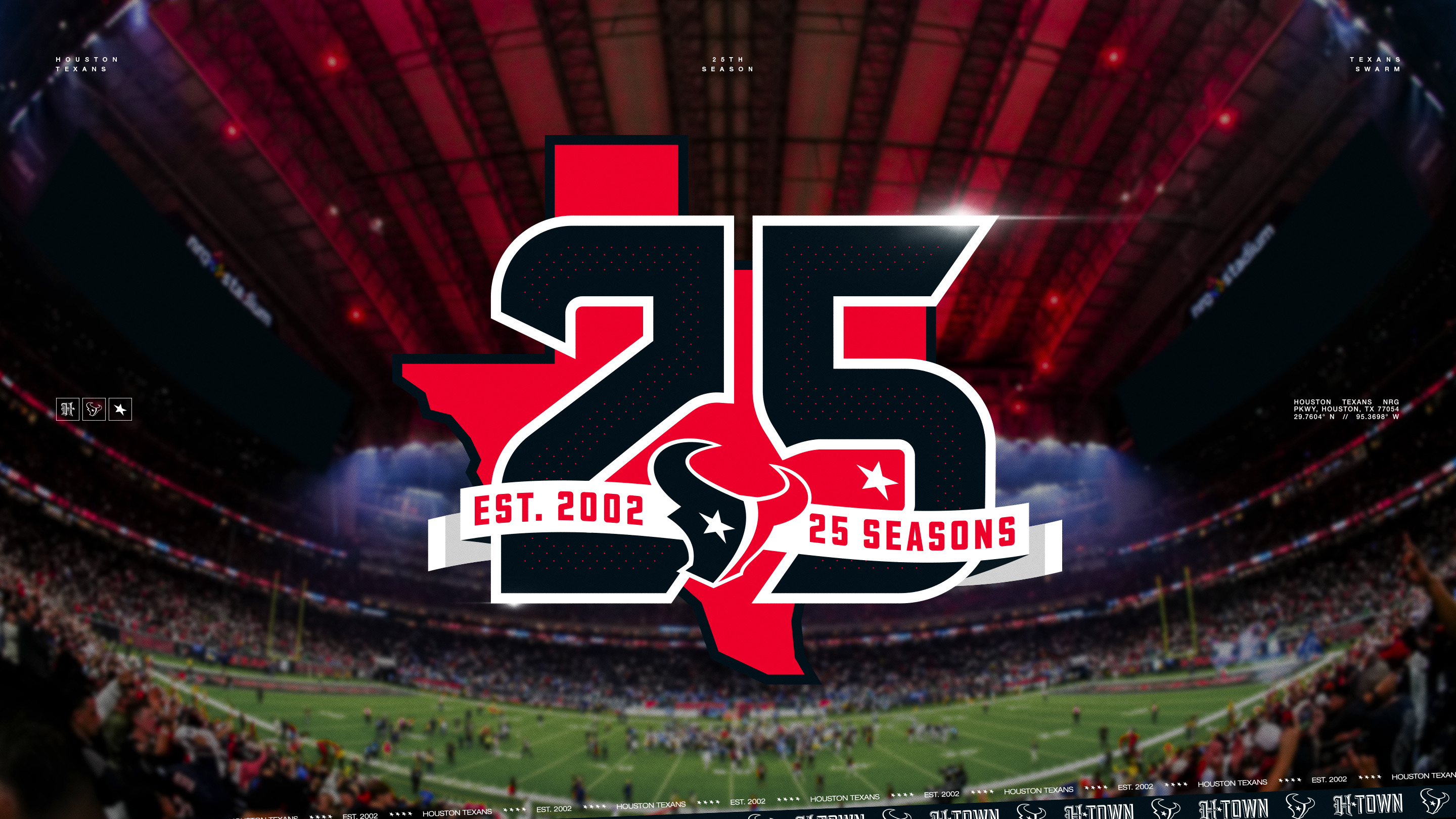 Houston Texans 25th Anniversary Logo