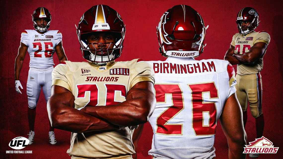 Birmingham Stallions 2026 UFL uniforms