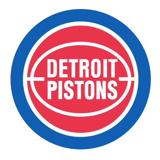 Detroit Pistons 1979-1996 red, white and blue basketball logo