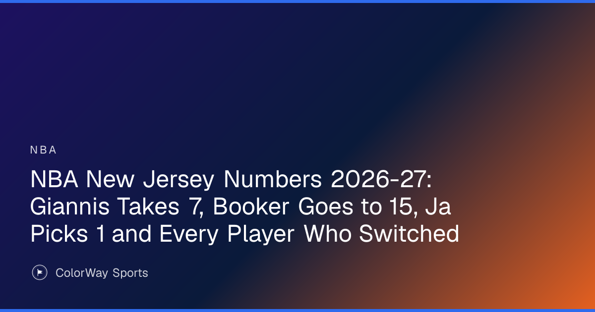 NBA New Jersey Numbers 2026-27: Giannis Takes 7, Booker Goes to 15, Ja ...