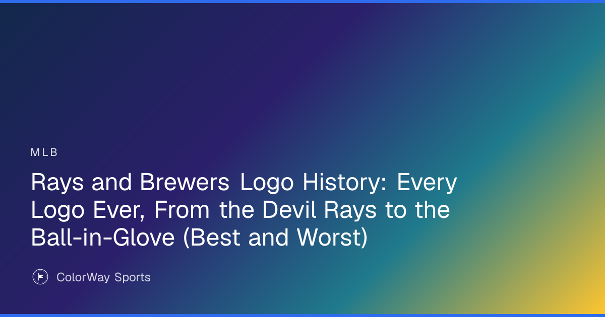 Rays and Brewers Logo History: Every Logo Ever, From the Devil Rays to ...